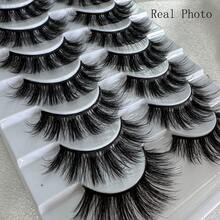 HBZGTLAD 10 Pairs Crisscross Extra Long Lashes, Natural-Looking False Eyelashes, Large Tiered Box, 3D Faux Mink Lashes, Eyelash Extension - Black - View 17