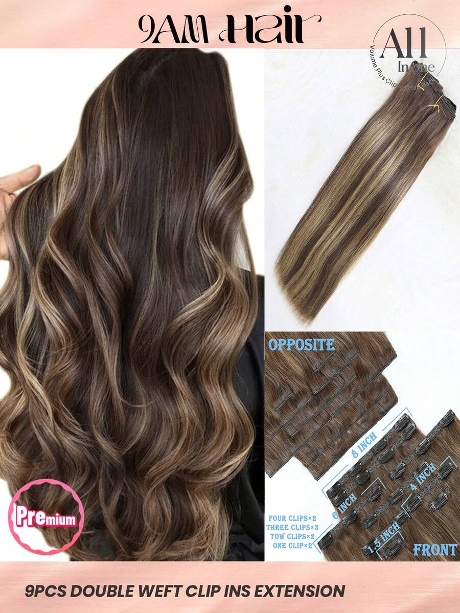 9 件装 200g/220g/240g Lace Bace TP4/27 彩色夹片 100% 雷米真人发片接发角质层对齐双浸发夹片 适合稀疏发质女士自然外观顶级品质 - S4/27 - 查看 1