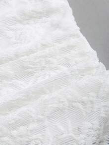 Sweetra Minimalist Italian Street Style Lace Trim Ruched Metallic Decor Camisole Top For Women, Suitable For All Seasons - Apricot - View 7