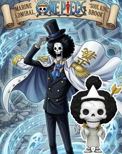  Funko Pop 乙烯基人偶收藏品，海贼王骨吉 #924 盒装展示模型，可爱大头桌面摆件，动漫迷、女孩、女士礼物，生日节日佳品