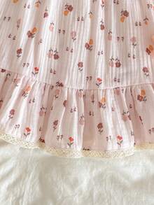 Cozy Pixies 女婴碎花印花柔软针织吊带连衣裙 - 彩色 - 查看 6