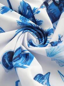 Swim Vcay 3件套领带柔软面料随机印花三角内裤，沙滩短裤，泳衣 - 彩色 - 查看 12