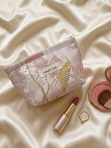Jacquard Mini Zippered Pouch – Multi-Functional Organizer For Earphones, Lipsticks, Cards & Foldable Phone, Compact Bag Insert For Backpack & Handbag, Everyday Carry Essential - Multicolor - View 2