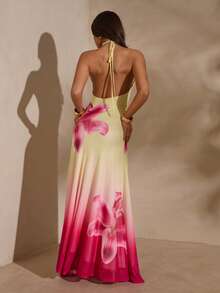 SHEIN Glamour Đầm nữ không tay in hoa lãng mạn, thích hợp cho kỳ nghỉ trên đảo, đầm mùa hè, trang phục đi biển, trang phục nghỉ dưỡng, đầm thanh lịch, trang phục đi ăn trưa, trang phục du thuyền, đầm cúp ngực, đầm hở vai, trang phục Hawaii, trang phục gợi cảm, trang phục Ibiza, quần áo mùa hè cho nữ. - Nhiều màu - Xem 2