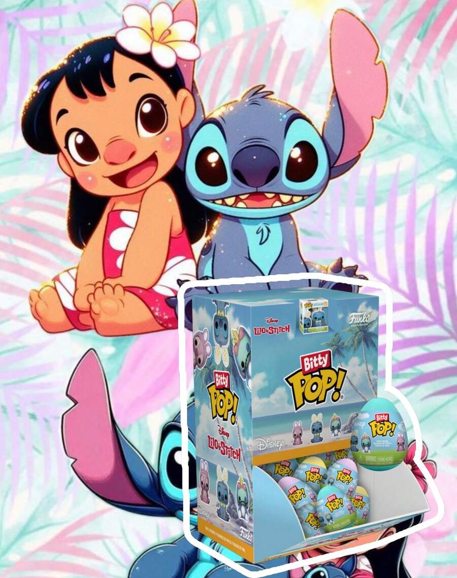 Bộ sưu tập Funko Bitty Pop Disney Lilo & Stitch Mini Vinyl Figure Blind Box Set hình chú thỏ Stitch dễ thương, đồ chơi sưu tầm dạng viên nang bí ẩn, quà tặng cho người hâm mộ và nhà sưu tập mô hình. - Nhiều màu - Xem 1