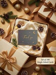 Cirelle 100张感谢卡 – 单面贺卡，适用于婚礼、母亲节和派对，大包装，可用于邀请函和礼品赠送 - 彩色 - 查看 8
