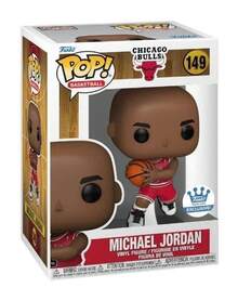 Funko Pop 篮球芝加哥公牛队迈克尔·乔丹 #149 乙烯基人偶，Funko 独家收藏品，带官方包装盒，适合展示收藏 - 彩色 - 查看 6