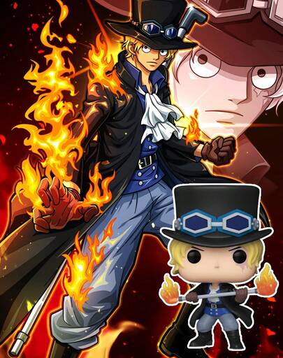  Funko Pop Vinyl Figure Collectible, One Piece Anime Character Sabo #922, Boxed Display Model, Desk Shelf Decor, Gift For Girls Women, Birthday Holiday Present, Cute Big Head