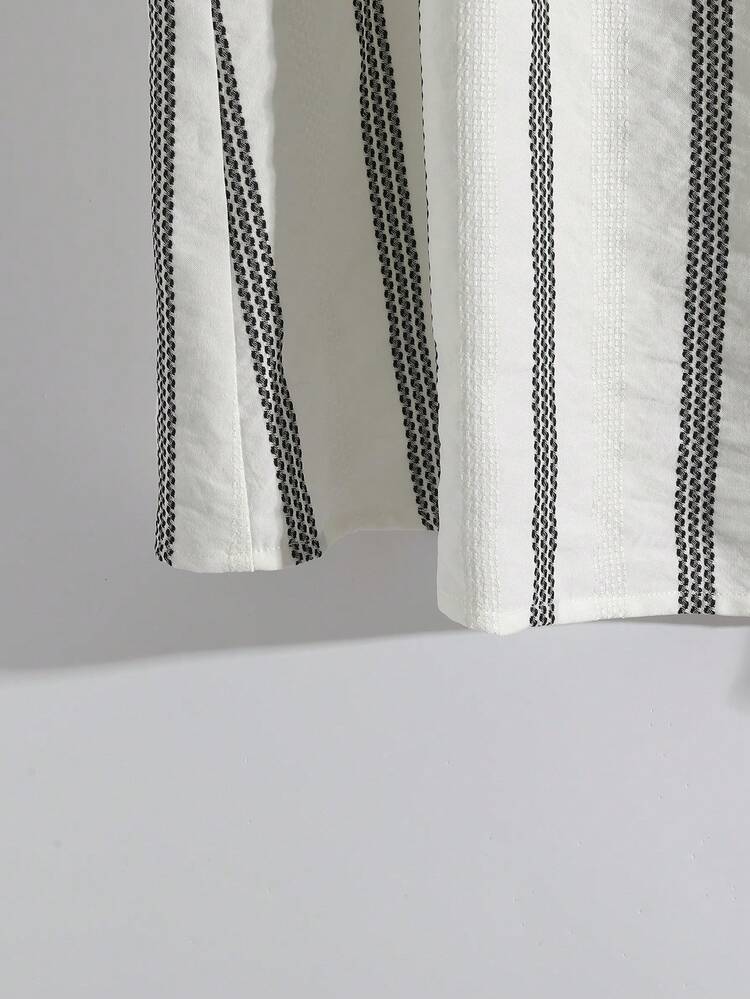 Plus Size Casual Striped Tank Top