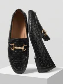 MOTF PREMIUM SEPATU WANITA KASUAL DAN NYAMAN, SERBAGUNA, BERLAPIS DATAR, UJUNG KOTAK, WARNA HITAM BARU - Hitam 1 - View 10