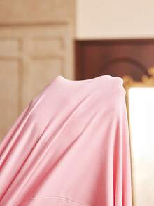 SHEIN 女士蕾丝扭结短袖上衣和裤子休闲家居服睡衣套装 - 粉色 - 查看 6