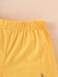 SHEIN Bộ áo liền quần và quần short in hình ô tô hoạt hình dễ thương cho bé trai, thích hợp cho mùa xuân/hè. - Nhiều màu - Xem 4