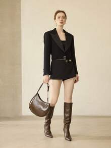 MOTF WOMEN'S CONTRAST CHAIN STRAP SHOULDER BAG - Brown - View 9