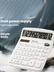 One Office Desk Calculator Suitable For Office And Finance Work, Featuring A Fashionable Design, Compact And Practical, Portable Office Supplies - Single Piece - View 1