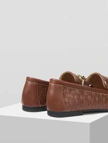 MOTF PREMIUM Sepatu wanita kasual dan nyaman serbaguna dengan sol datar dan ujung persegi berwarna cokelat baru. - Rust Brown - View 8