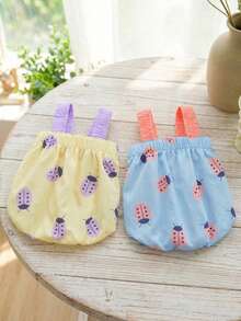 PETSIN 狗狗服装、猫咪服装、动物裙装、宠物春夏新品系列、幼犬连衣裙、公主风百搭连衣裙、条纹印花、小型动物服装、清凉防晒霜 - 彩色 - 查看 1