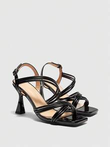 CUCCOO BIZCHIC Ladies Fashion Noble Elegance Sexy High Heel Sandals - Black - View 1