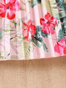 SHEIN 这款女童热带度假风露背连衣裙采用柔软轻盈的面料，饰以鲜艳的热带花卉和叶子印花，宽松飘逸的廓形，适合海滩、户外派对和其他夏季休闲场合。这款连衣裙款式多样，包括沙滩装、大童装、小女孩装、热带风情连衣裙、幼儿夏威夷连衣裙、芙蓉花连衣裙、儿童度假连衣裙、女童印花连衣裙、女童粉色印花吊带连衣裙、幼儿波西米亚风连衣裙、夏季服装、优雅派对连衣裙和女童夏季连衣裙。 - 淺粉色 - 查看 5