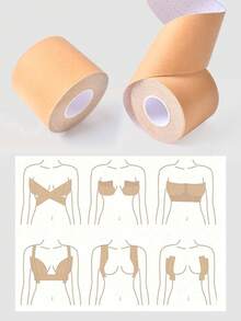 SHAPORA 1pc Women's Adhesive Bra With Skin-Friendly Closure - Apricot - View 8