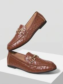 MOTF PREMIUM Sepatu wanita kasual dan nyaman serbaguna dengan sol datar dan ujung persegi berwarna cokelat baru. - Rust Brown - View 10