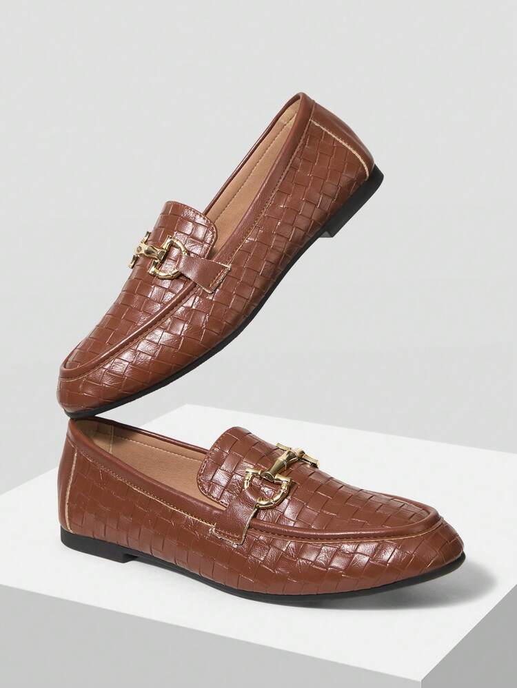 NEW BROWN FLAT BOTTOM SQUARE TOE CASUAL AND COMFORTABLE VERSATILE WOMEN'S FLAT SOLE SHOES
