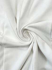 SHEIN Maternity Solid Color Pleated Halter Tie Dress, Suitable For Summer Daily Wear - White - View 8