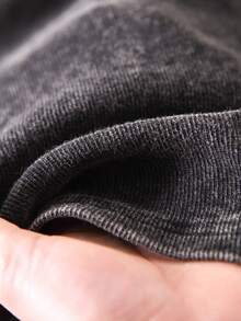 CosyJoli Quần short Bermuda nữ cỡ lớn, quần short bó sát in họa tiết bông tuyết, quần short đạp xe. - màu đen - Xem 6