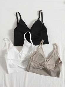 Lowkey Lull Bộ áo ngực có gọng trơn 3 mảnh - Nhiều màu - Xem 2