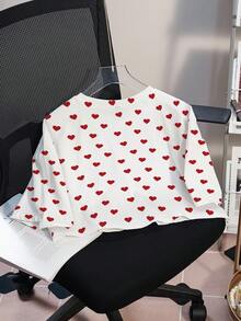 Betty Boop x SHEIN Áo thun croptop nữ - trắng - Xem 2