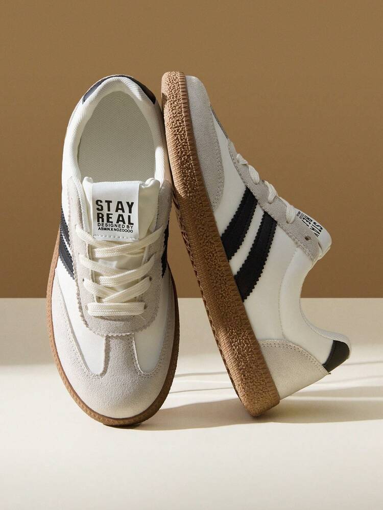 CUCCOO EASI Women's Beige Casual Sporty Sneakers For Christmas