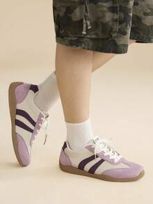 CUCCOO EASI Women's Beige Casual Sporty Sneakers For Christmas - Pink - View 8