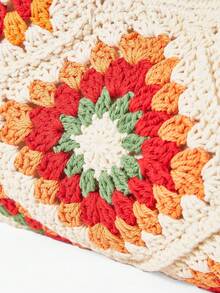 MOTF STYLISH WOMEN'S HAND-WOVEN SHOULDER BAG - Multicolor - View 5