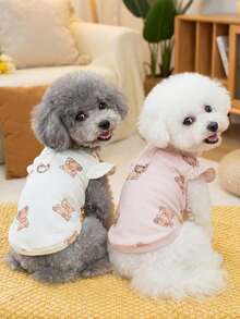 PETSIN Pet Clothing, Dog Clothing, Cat Hoodie, Casual Vest, Spring And Summer New Item, Small Animal Printed Vest, Cool Casual Wear, Cartoon Hoodie - Multicolor - View 2