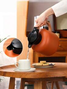 1 Set, 1 Piece. 2.0L 304 Stainless Steel Insulated Water Bottle Vacuum Flask. Suitable For Household Use, Commercial Gifts, Office Use. - Orange - View 2