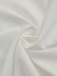 Franclia Fashionable Versatile Casual V-Neck Solid Color Elegant Shirt - White - View 7