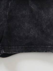 SHEIN Explorewe 2件組男嬰休閒韓風深灰色夏季套裝 字母與紮染圖案短袖T恤及短褲 沙灘服 6M-3T - 黑色 - 查看 6