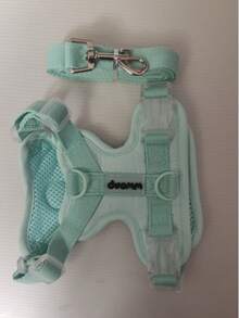 狗狗胸背带套装，防逃脱背心式胸背带，采用柔软网布制成，肩带可调节，带有反光条，适合幼犬和幼猫。 - 彩色 - 查看 13