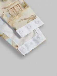 Y2Kool cha5rlie Áo liền thân nữ phong cách Boho Bohemian in họa tiết cây cỏ, kiểu dáng cut-out, cổ yếm, thích hợp cho mùa hè, kỳ nghỉ, bãi biển, lễ hội, Ibiza, kiểu dáng Gyaru, áo liền thân họa tiết, áo liền thân dự tiệc. - Nhiều màu - Xem 3