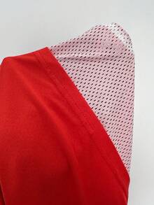 Coolane Women's Summer Going Out Streetwear Game Day Sport Rave Festival Graphics Breathable Mesh Red Track Shorts - Red - View 7