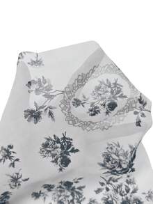 Elenzga Đầm in hoa thanh lịch cỡ lớn - màu đen - Xem 3