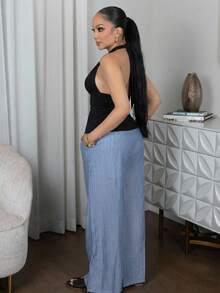 Melissa Matos 万圣节女式露背吊带黑色娃娃背心 - 彩色 - 查看 4