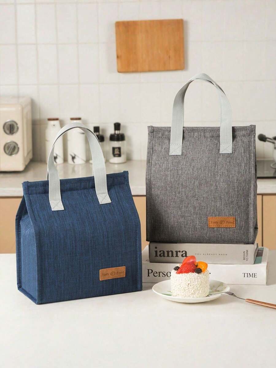 1 túi đựng cơm trưa tối giản, túi giữ nhiệt tái sử dụng, hộp cơm trưa dung tích lớn. - Nhiều màu - Xem 1