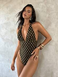 Aloruh Áo tắm liền thân chấm bi cổ điển thanh lịch, gợi cảm dành cho nữ, cổ chữ V sâu, đồ bơi liền thân, trang phục đi biển, trang phục nghỉ dưỡng, trang phục mùa hè, trang phục mùa hè cho nữ, đồ bơi cho nữ, áo tắm cho nữ, đồ bơi nữ, đồ bơi thanh lịch cho nữ, áo tắm liền thân, đồ bơi liền thân, trang phục đi nghỉ mát cho nữ, trang phục nghỉ hè cho nữ, trang phục nghỉ lễ, áo tắm liền thân cho nữ, đồ bơi chấm bi cho nữ, áo tắm chấm bi liền thân, áo tắm liền thân cho nữ. - Nhiều màu - Xem 7