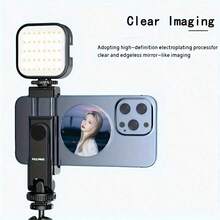 Hepail Magnetic Selfie Mirror For Phones, Magsaef, Rear Magnetic High-Definition Photo Auxiliary Camera, Convex Mirror Suitable For IPhone And Android Phones, Birthday Gift, Gift For Family And Friends, Phone Ring Holder, Phone Ring Clip, Phone Stand - Multicolor - View 5
