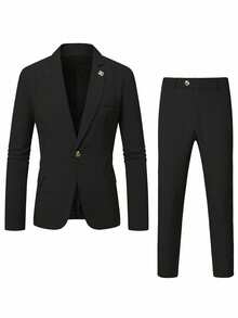 Men Suits - 黑色 - 查看 4