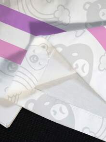 SHEIN X Care Bears 大码女式卡通印花圆领短袖休闲百搭T恤 - 白色 - 查看 6