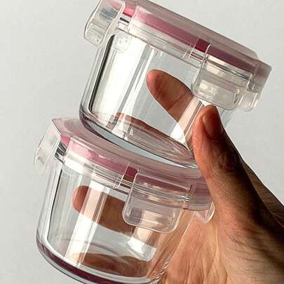 Bộ 3 hũ thủy tinh dày dặn đựng thực phẩm có nắp đậy kín, bộ hũ đựng thực phẩm - Hoàn hảo cho dã ngoại, chuẩn bị thức ăn, bảo quản trong tủ lạnh, cũng thích hợp để bảo quản thực phẩm, sử dụng trong lò vi sóng và tủ đông ở nhiệt độ cao, thiết kế nhỏ gọn, dễ mang theo, dễ thương và bền chắc.