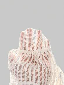 ROMWE Y2K西部复古度假贝壳装饰蕾丝沙滩装薄纱（可作泳衣罩衫）大码女式吊带裙 - 杏色 - 查看 12