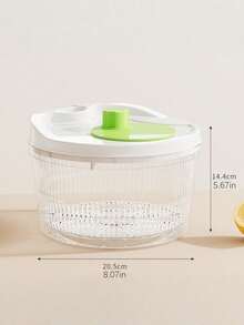 3-in-1 Salatschleuder & Gemüsewäscher mit Trichter - Robuster PP Küchenhelfer, 5L Fassungsvermögen, spülmaschinenfest, ideal für Mahlzeitenvorbereitungen, Salatschleuder für die Küche - Verschiedenfarbig - Übersicht 8