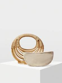 MOTF 女士时尚通勤及度假手提包 - 本色 - 查看 4